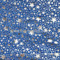 100% Polyester Silver Powder Printed Clinquant Velvet Fabric For Christmas Toys 